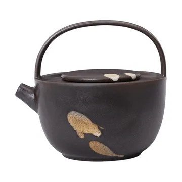 Koyo teapot 0.85 L - Dark brown-buff - Ferm Living