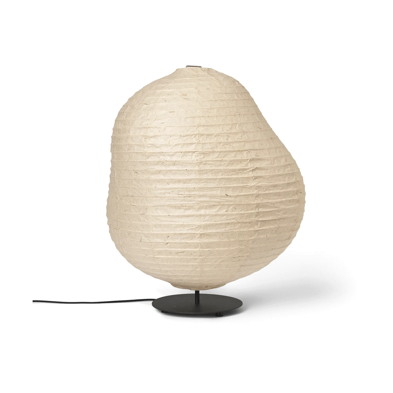 Kurbis floor lamp low, Natural-black Ferm Living