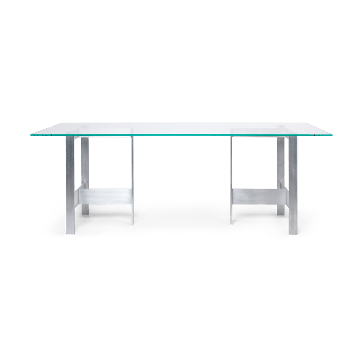 Lager dining table 90x200 cm, Glass-aluminium Ferm Living