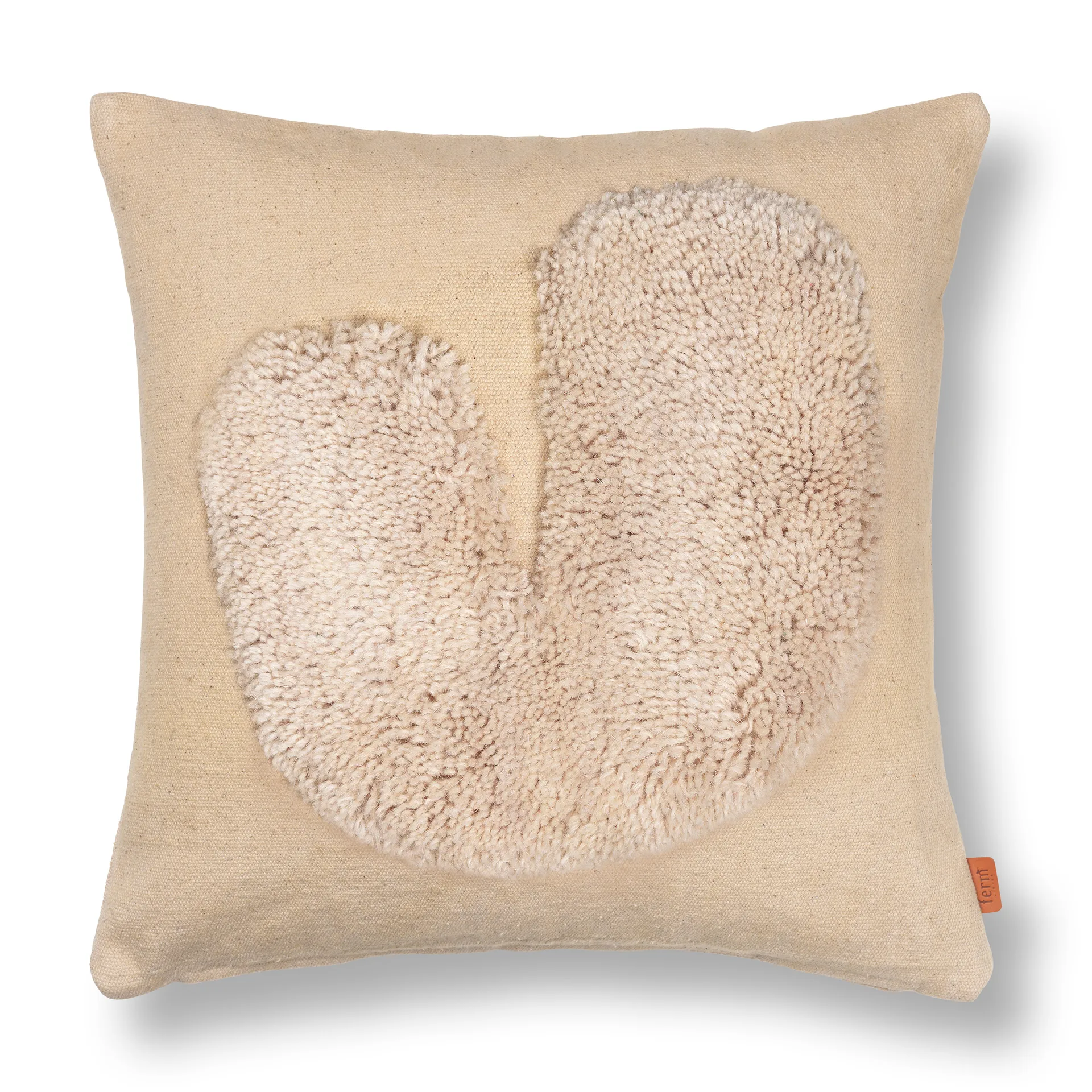 Lay cushion 50x50 cm, Sand / Off-white Ferm Living