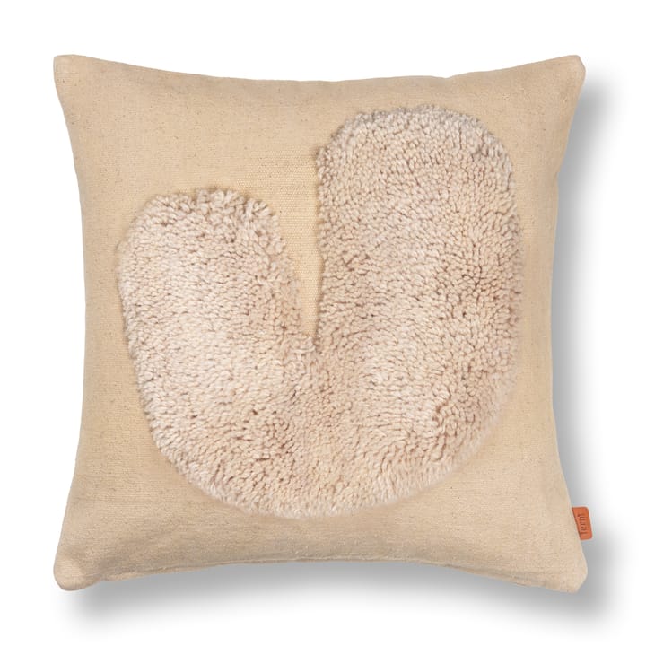 Lay cushion 50x50 cm - Sand / Off-white - Ferm Living
