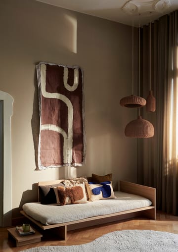 Lay rectangular cushion 40x60 cm - Sand / Bright Blue - Ferm Living