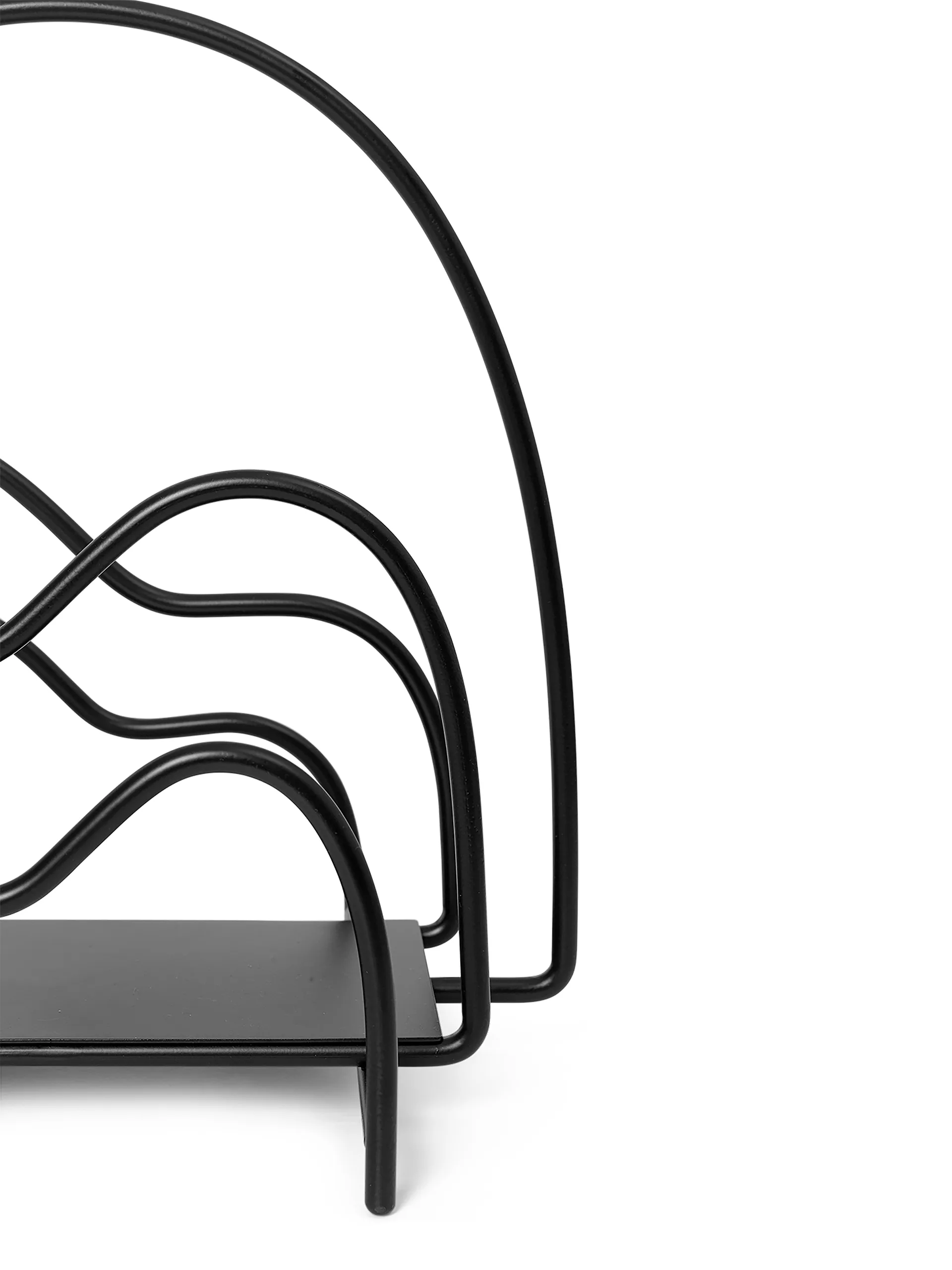 Lithos newspaper stand, Black Ferm Living