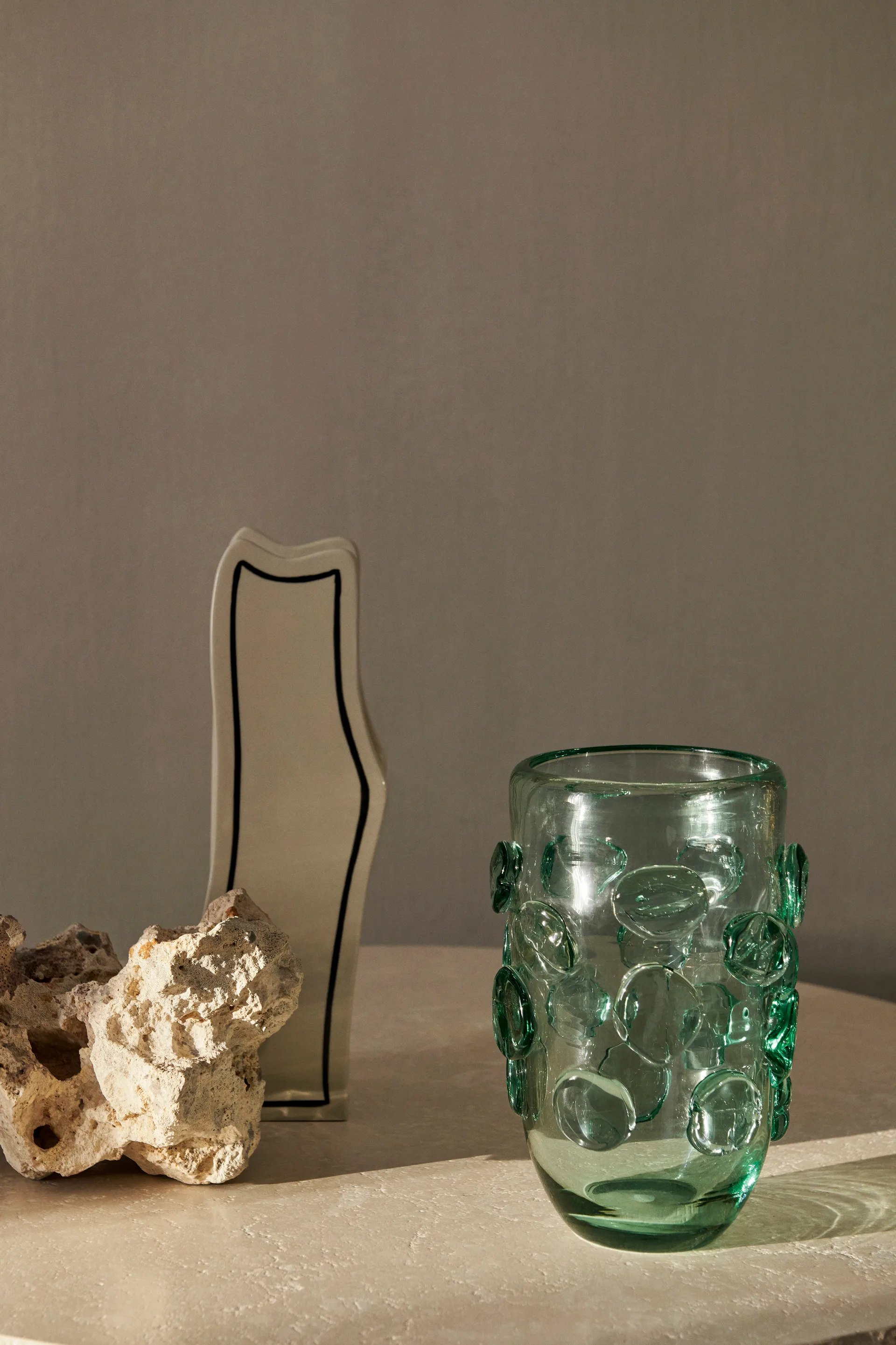 Lump vase Ø17x25 cm, Recycled clear Ferm Living