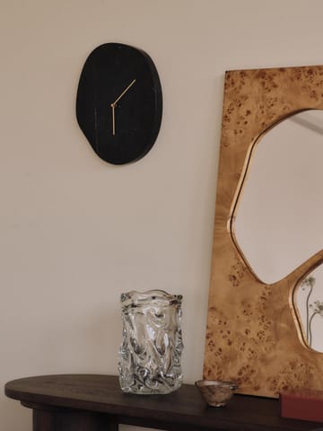 Melt wall clock 28x33 cm - Black marble - Ferm Living