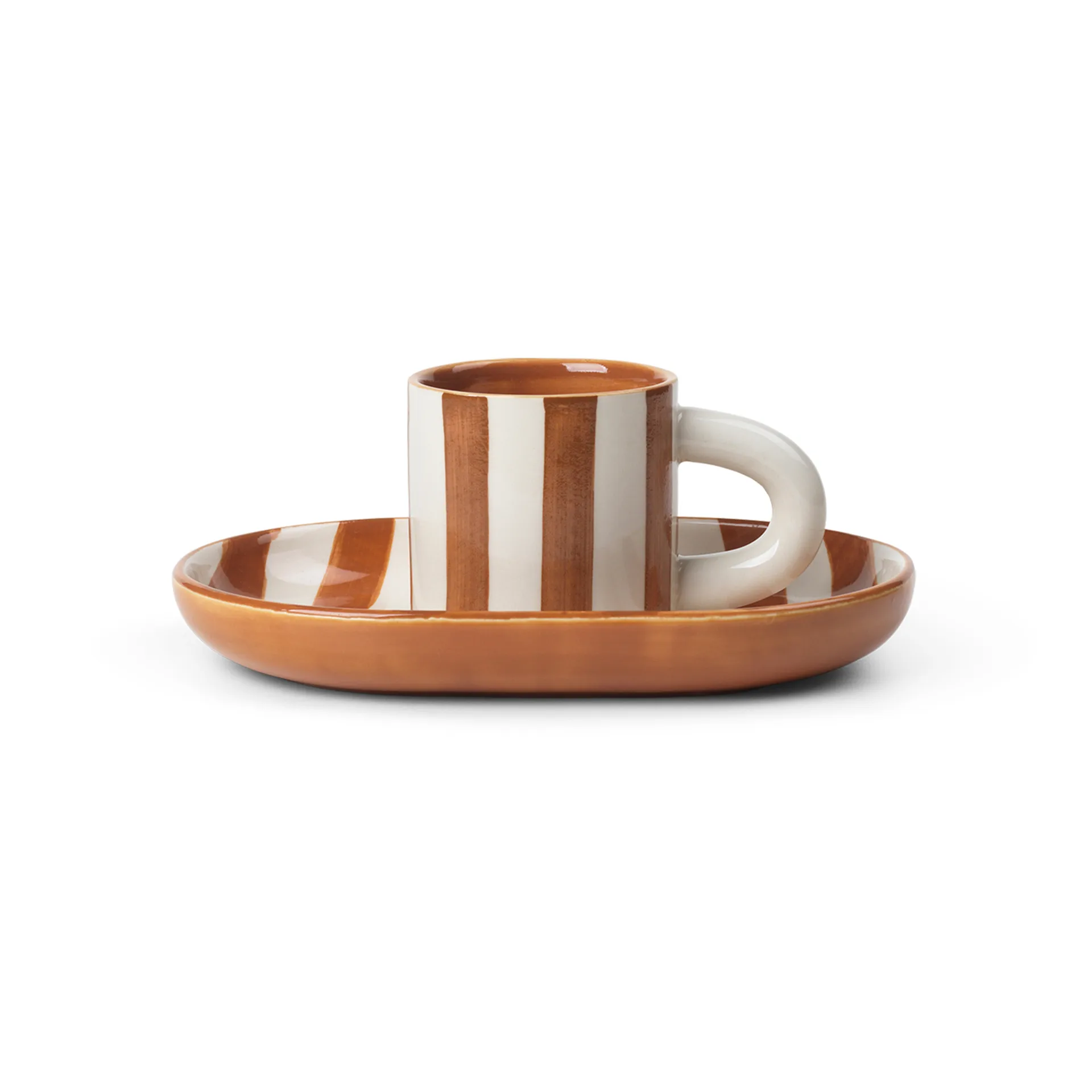 Milu children's dinnerware 2 pieces, Terracotta Ferm Living