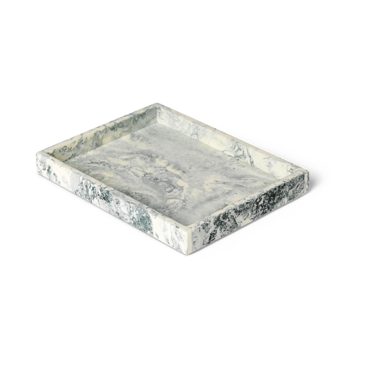 Mist decorative tray 15x20 cm - Emerald-off white - Ferm Living
