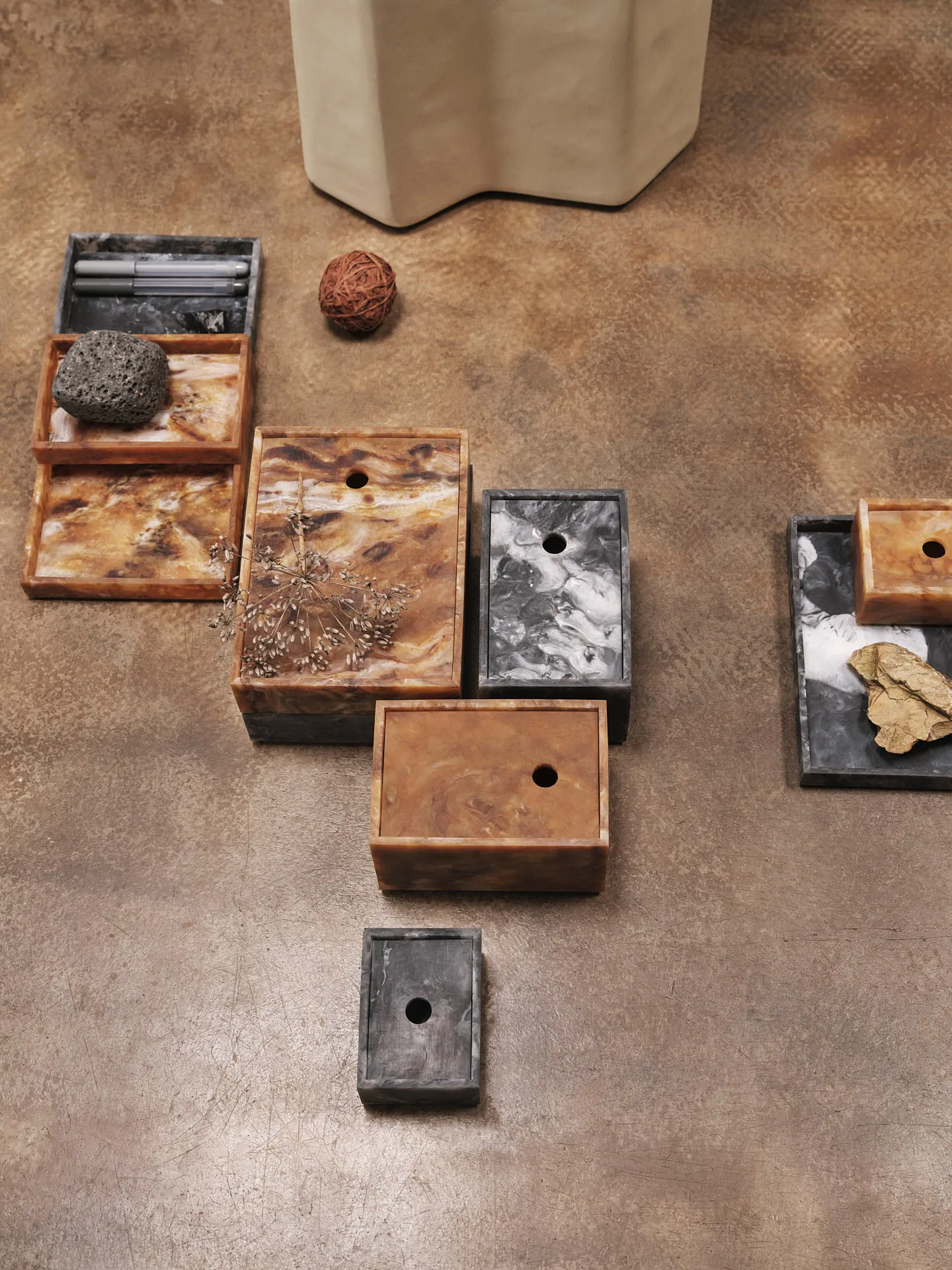 Mist storage box 10x15 cm, Sugar kelp Ferm Living