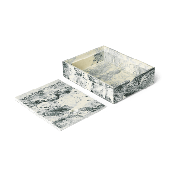 Mist storage box 15x20 cm - Emerald-off white - Ferm Living