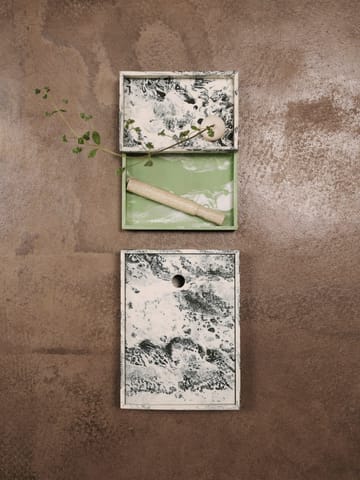 Mist storage box 15x20 cm - Emerald-off white - Ferm Living