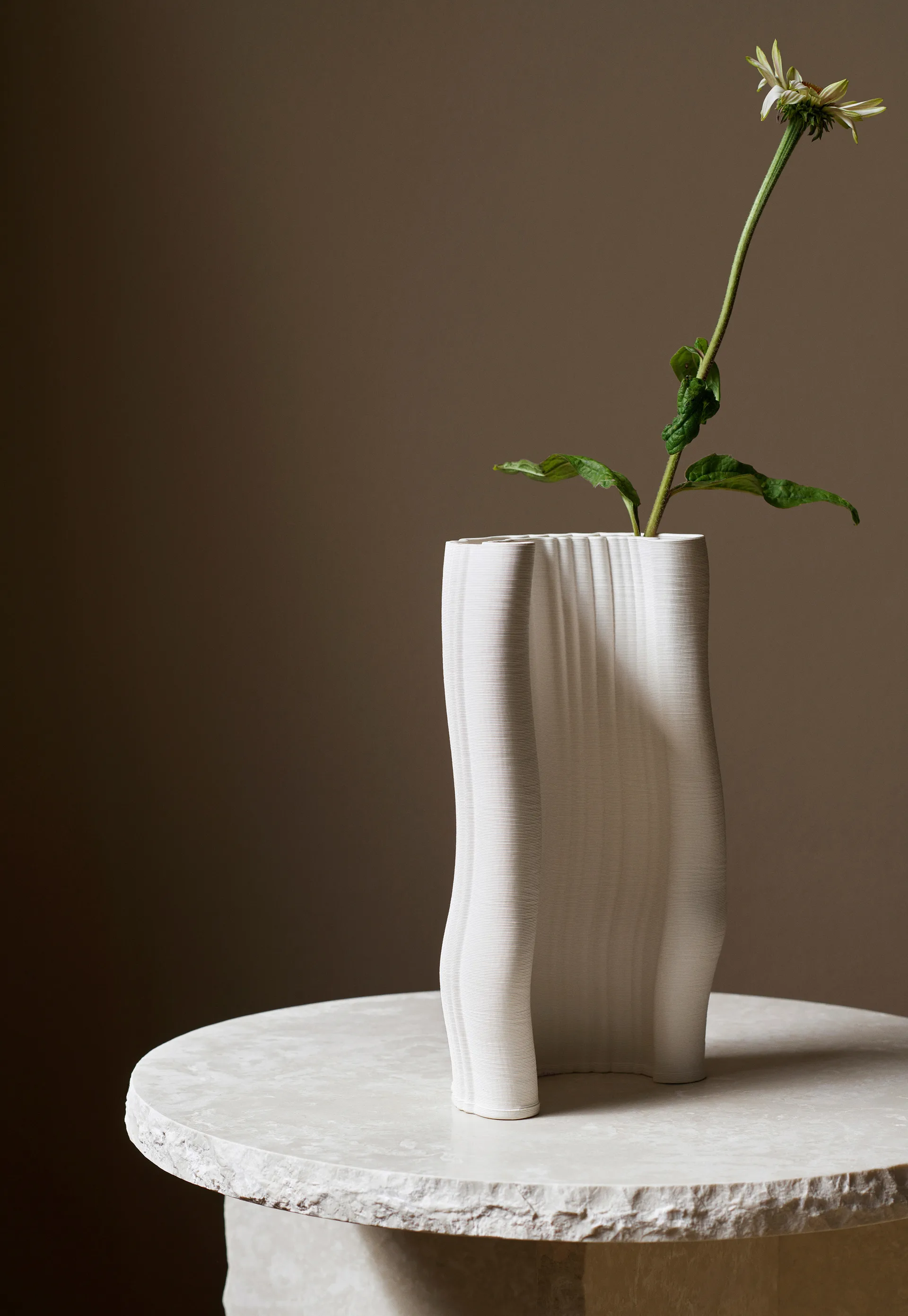 Moire vase 19x30 cm, Off-white Ferm Living