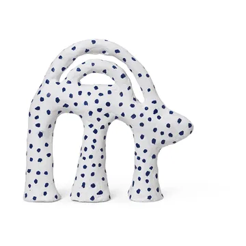 Mumbo sculpture 14,5x18,5 cm - White-blue - Ferm Living