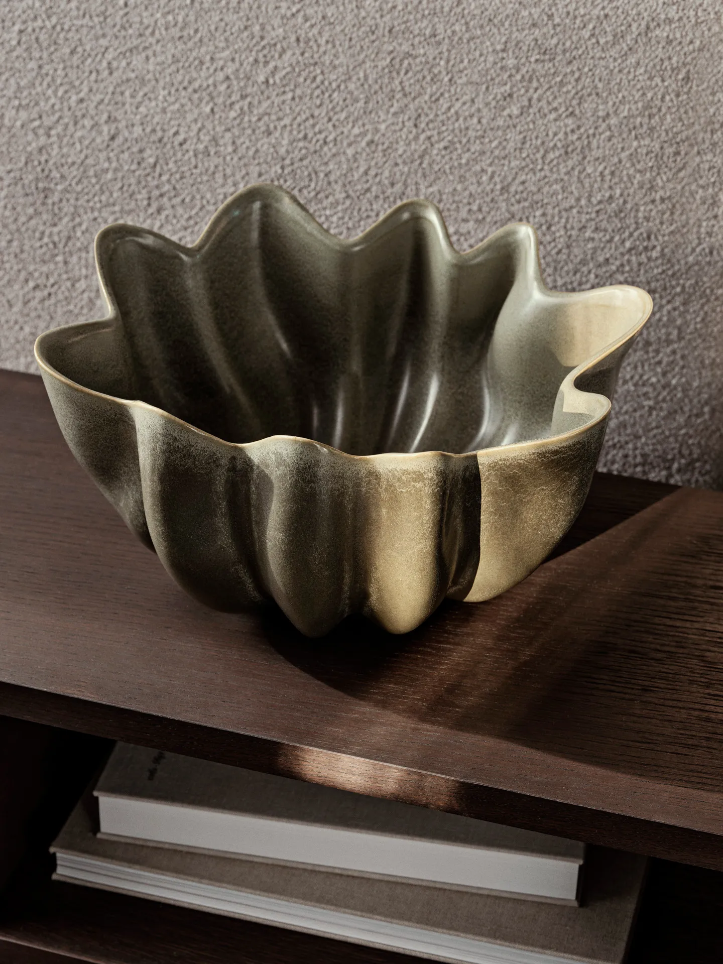 Nium bowl Ø36 cm, Dark Sage Ferm Living