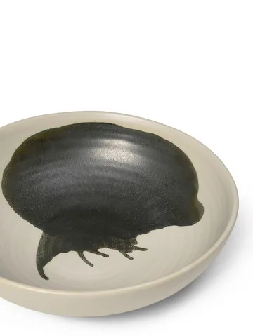 Omhu bowl large ⌀28 cm - off white-charcoal - Ferm Living