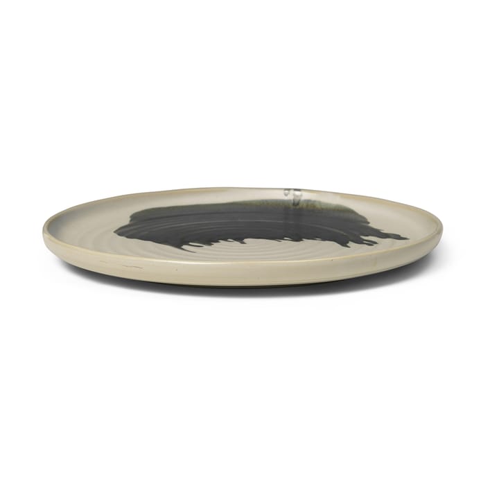 Omhu Centrepiece serving plate ⌀36 cm - off white-charcoal - Ferm Living