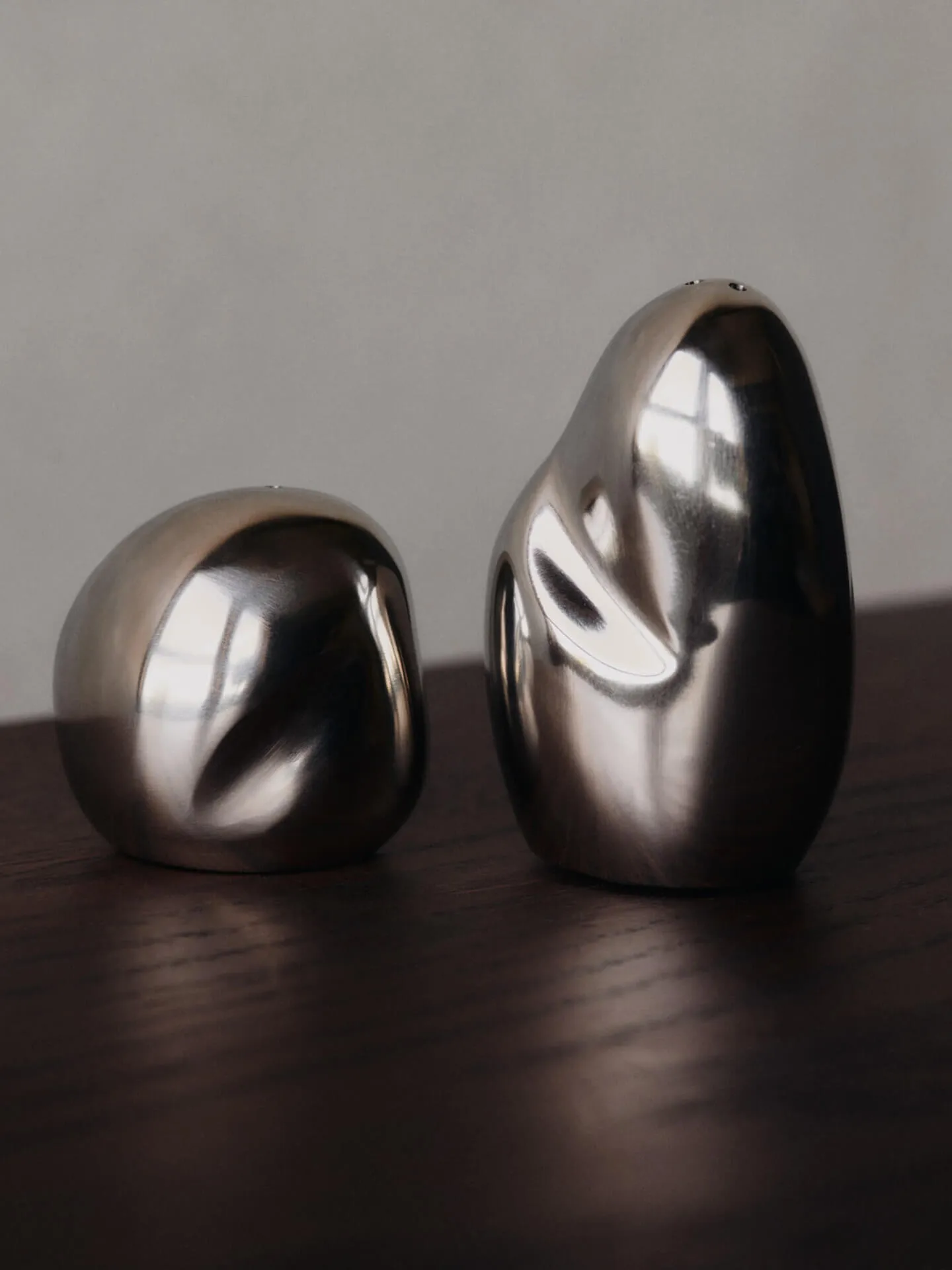 Orevo salt and pepper shaker set, Polished Stainless Steel Ferm Living