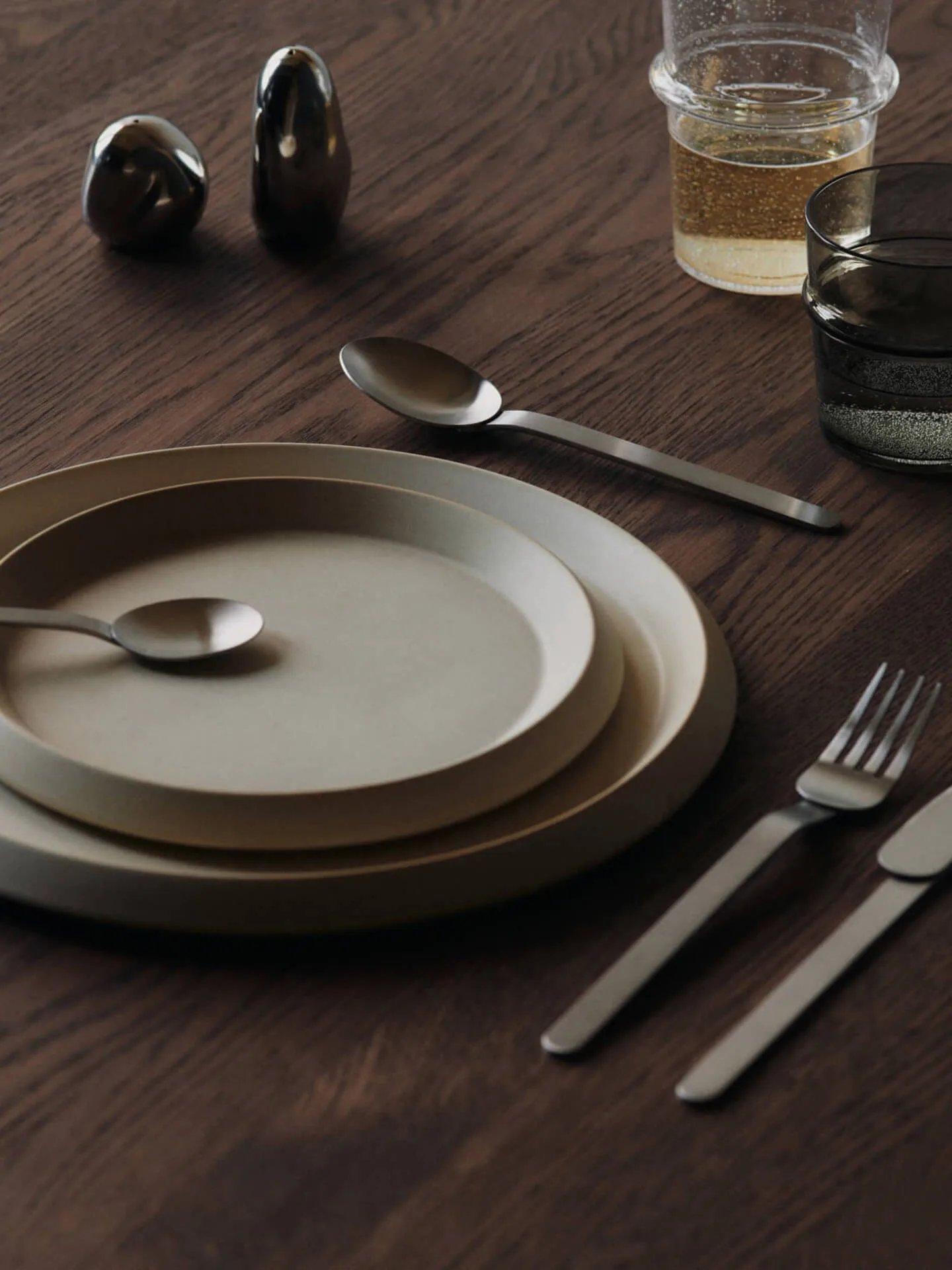 Orevo salt and pepper shaker set, Polished Stainless Steel Ferm Living