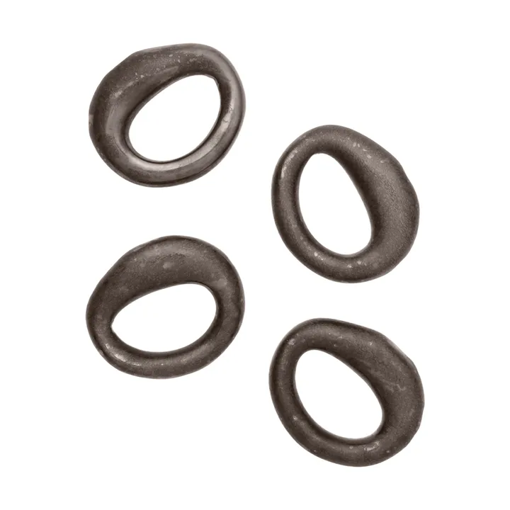Orrith napkin ring 4-pack - Rustic bronze - Ferm Living