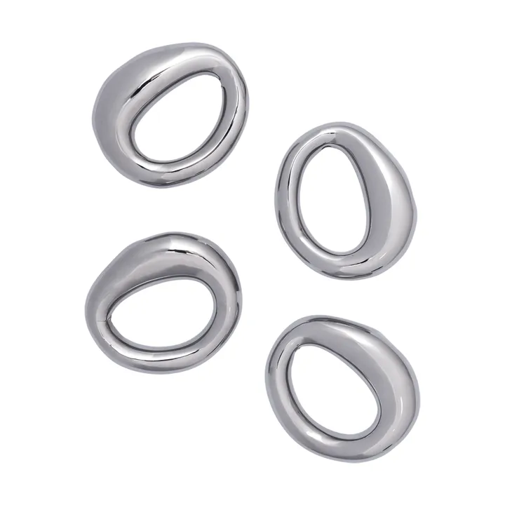 Orrith napkin ring 4-pack - Silver - Ferm Living