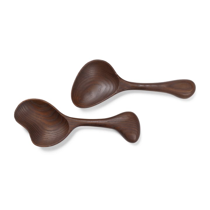 Os salad cutlery 2 pieces - Dark brown - Ferm Living