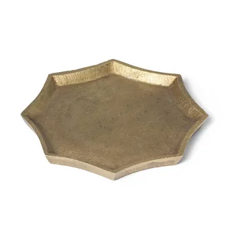 Otte decorative tray 9,5x9,5 cm - Brass finish - Ferm Living