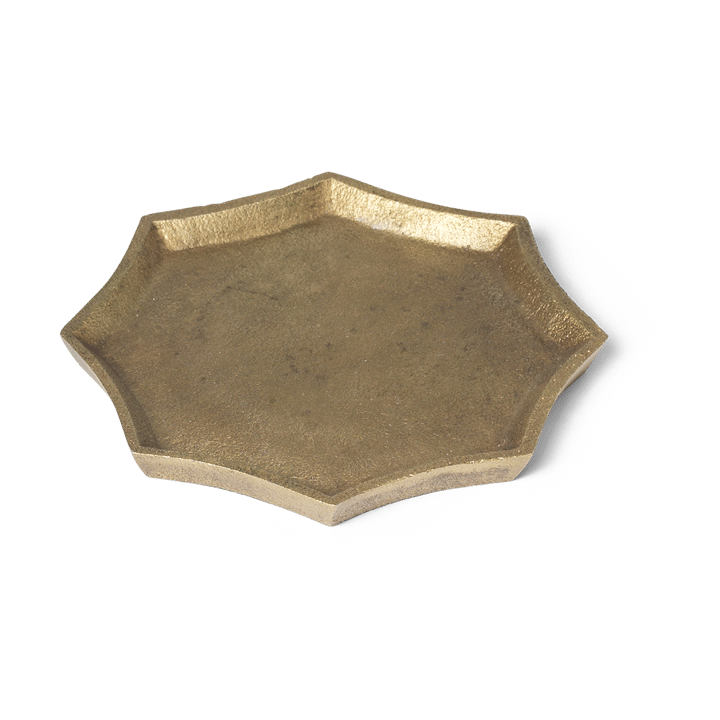 Otte decorative tray 9,5x9,5 cm, Brass finish Ferm Living