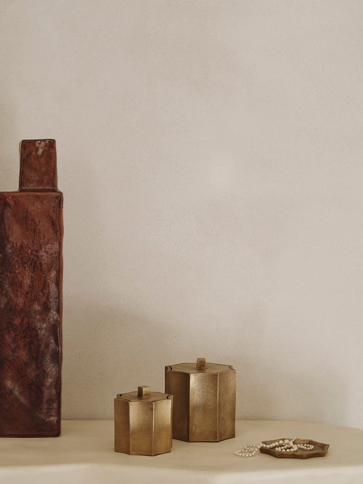 Otte decorative tray 9,5x9,5 cm, Brass finish Ferm Living