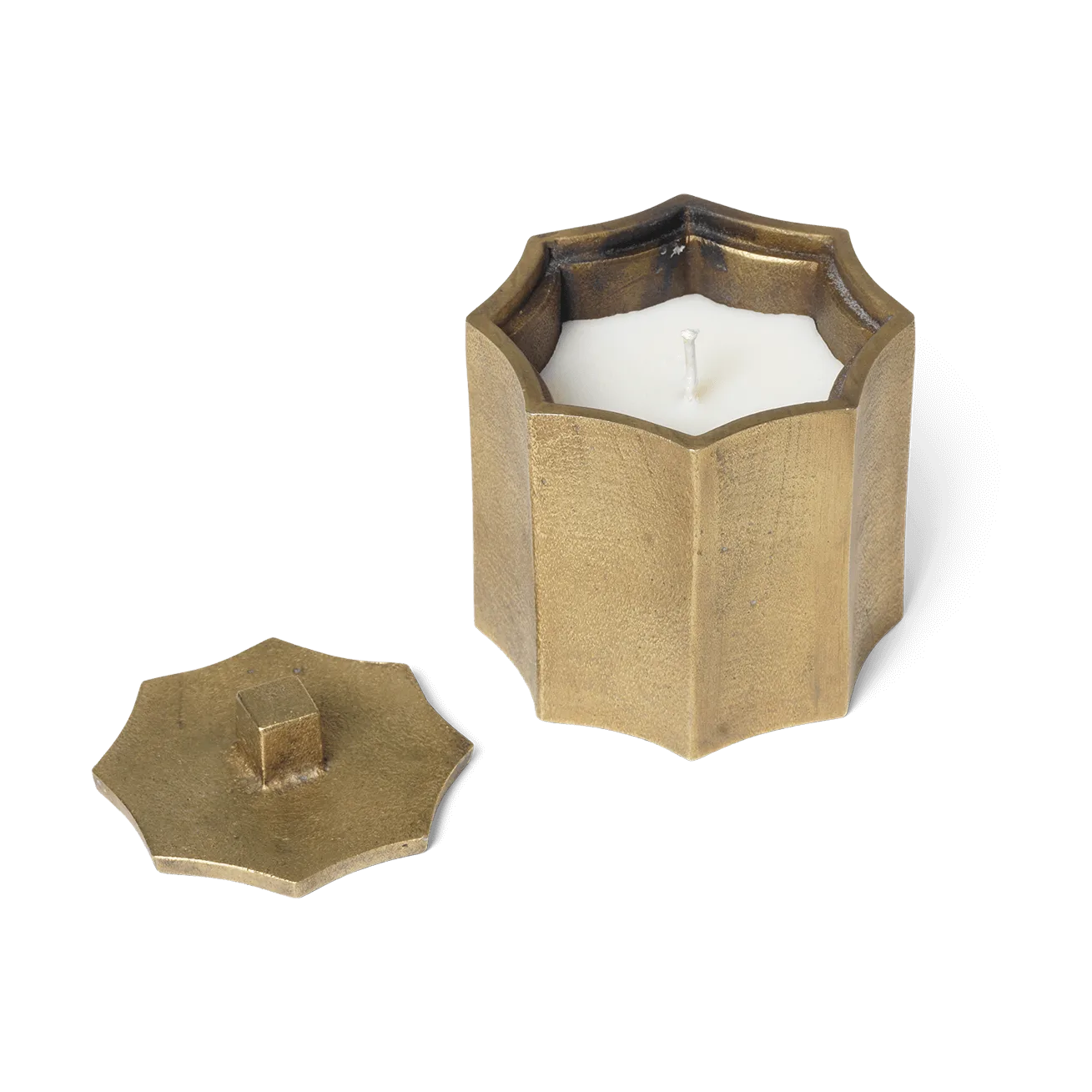 Otte scented candle 23 h, Brass finish Ferm Living