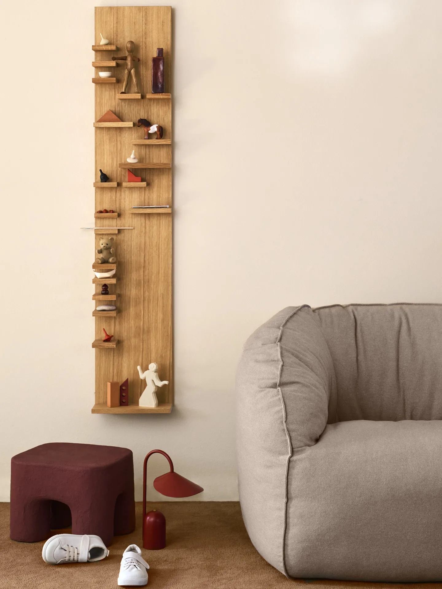 Parade wall-mounted shelf 140 cm, Oiled oak Ferm Living