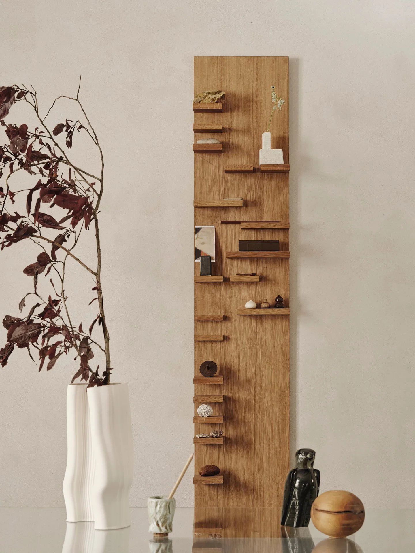 Parade wall-mounted shelf 140 cm, Oiled oak Ferm Living