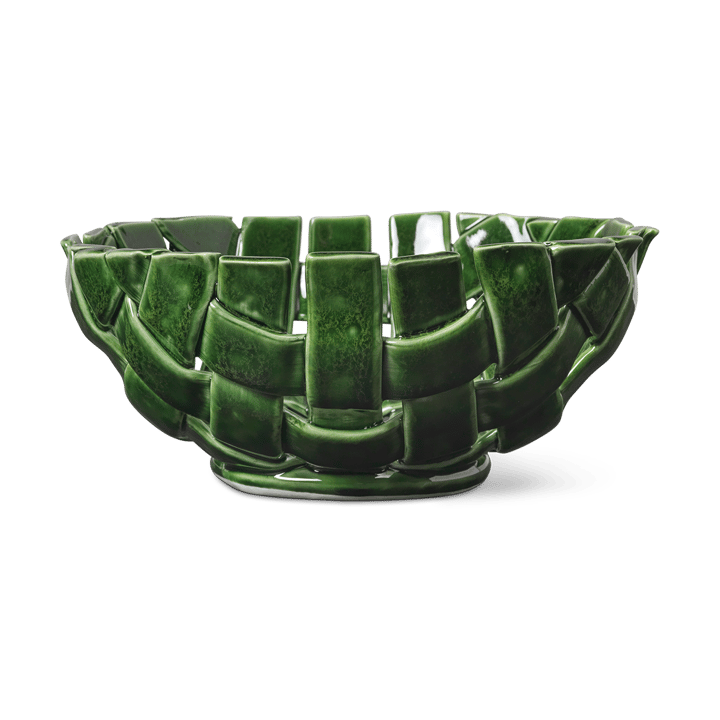 Plait bowl Ø24 cm - Emerald green - Ferm Living
