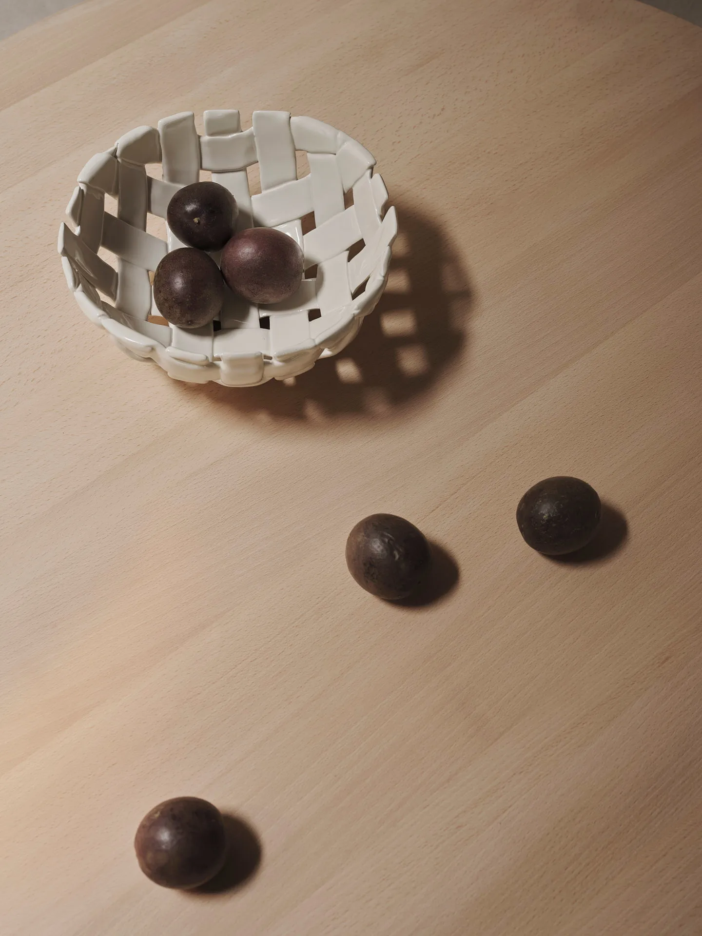 Plait bowl Ø24 cm, Off white Ferm Living