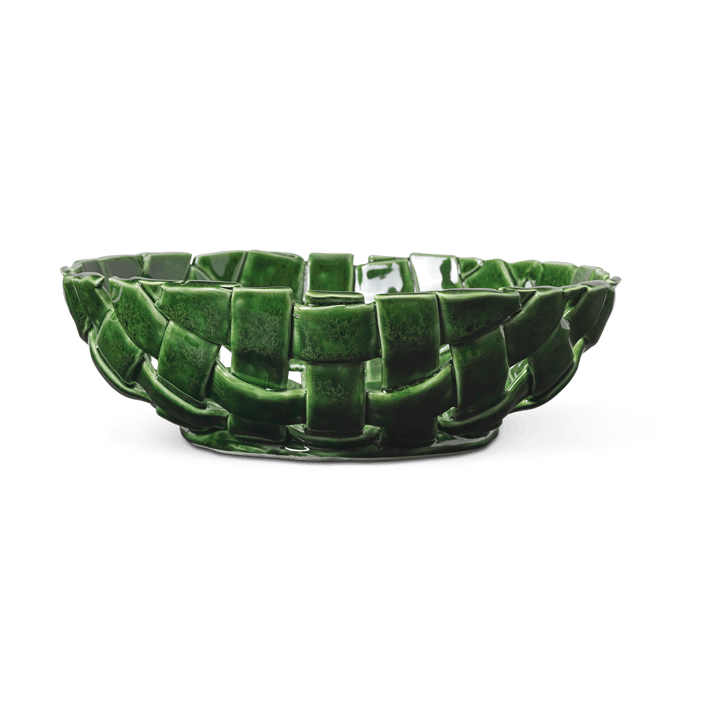 Plait bowl Ø30 cm - Emerald green - Ferm Living