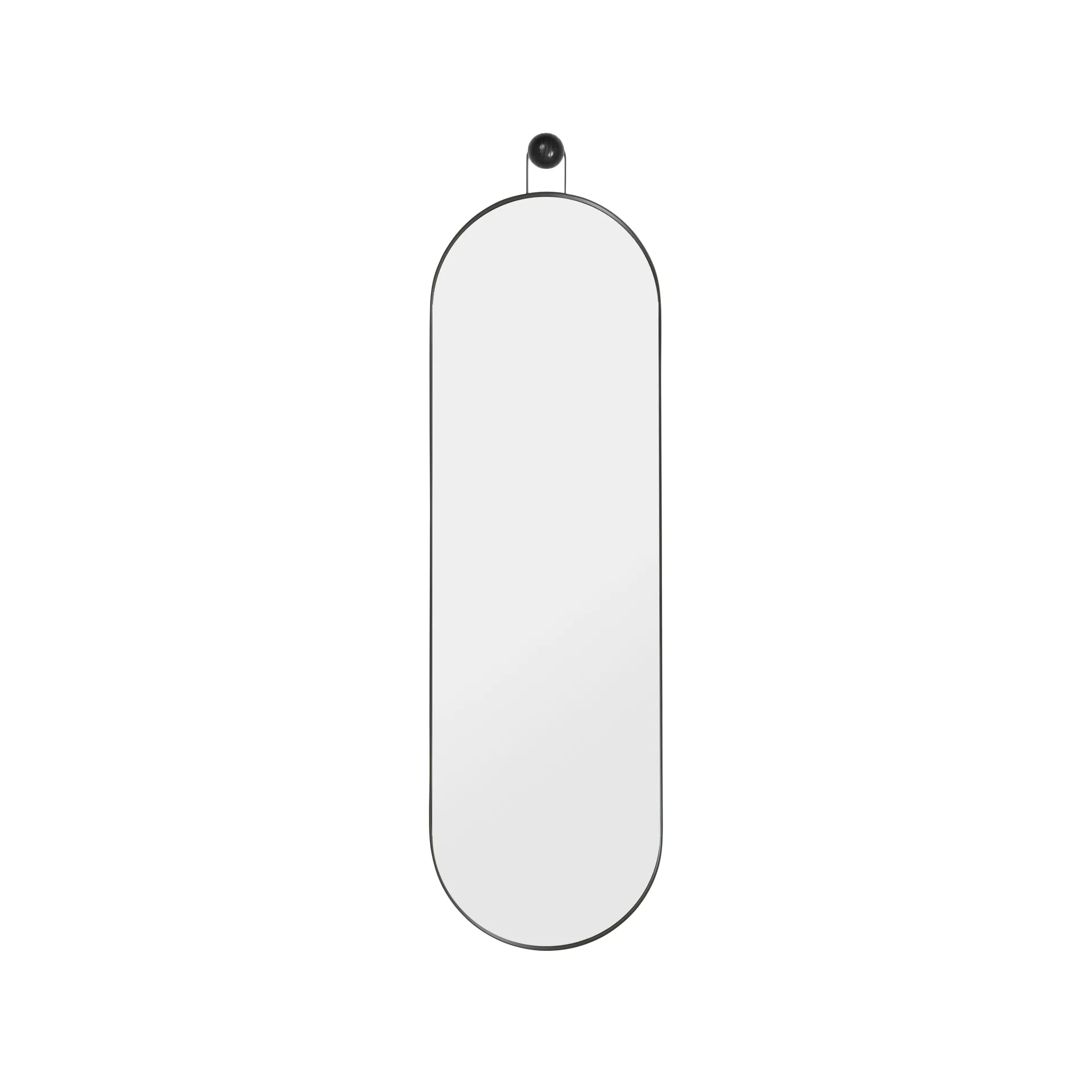 Poise oval mirror, black Ferm Living