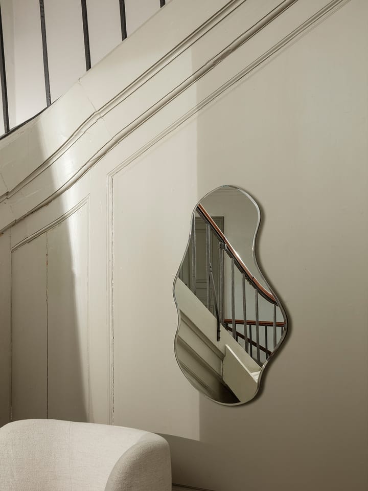 Pond mirror large, Dark chrome Ferm Living