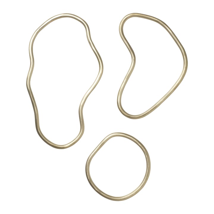 Pond trivet 3 pieces - Brass - Ferm Living