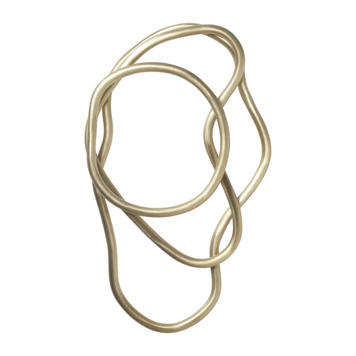 Pond trivet 3 pieces, Brass ferm LIVING