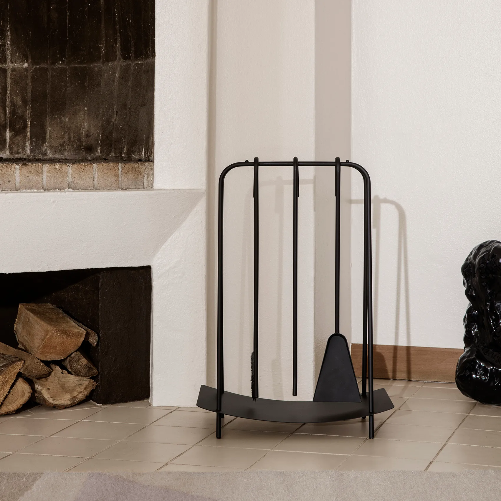 Port fireplace utensils, black Ferm Living