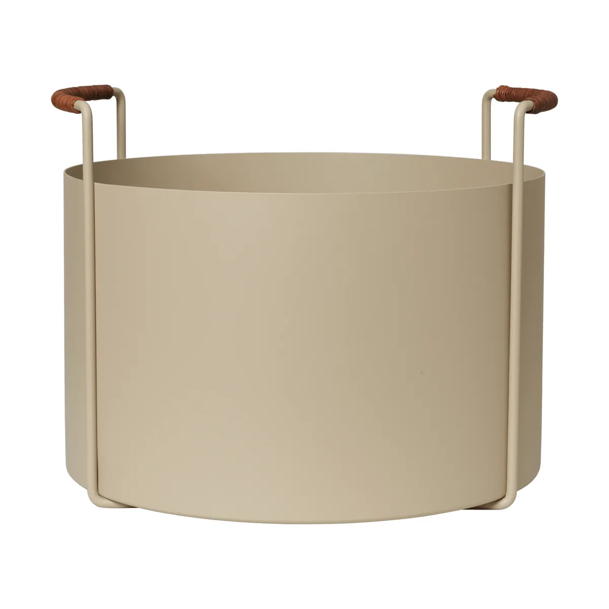 Port wood basket, 42x40x32,4 cm, Cashmere Ferm Living