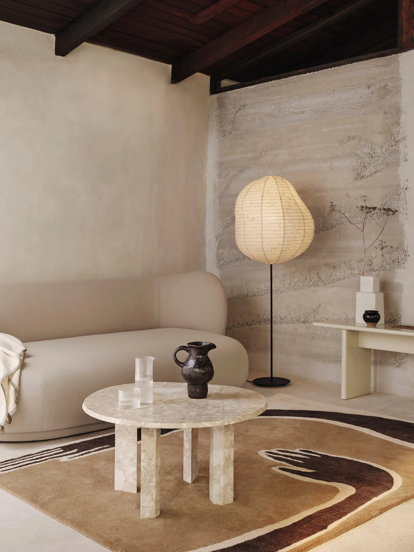 Pose rug, Coffee-off white, 140x200 cm Ferm Living