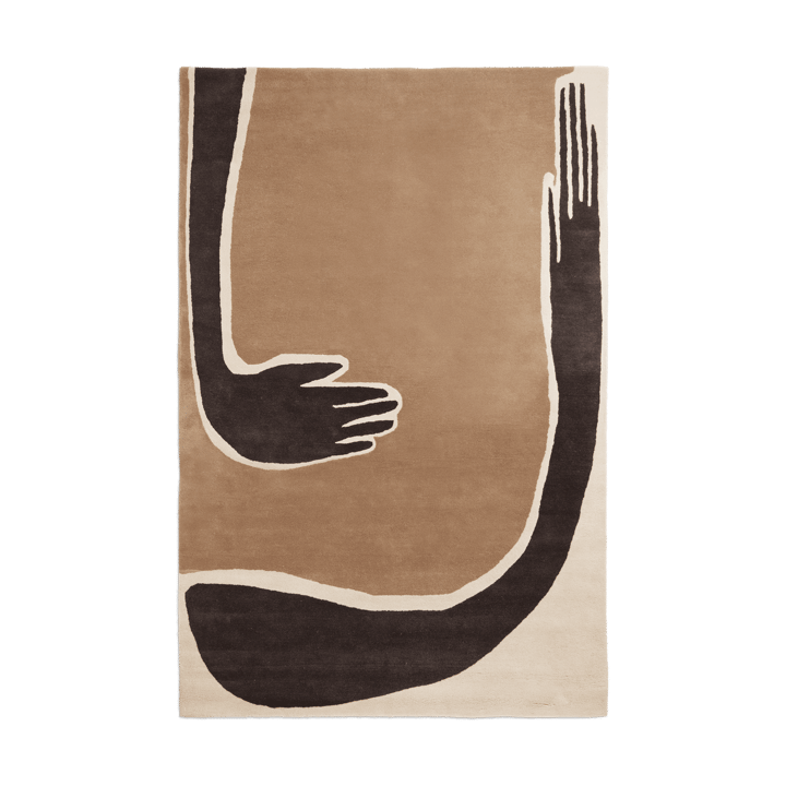 Pose rug - Coffee-off white, 200x300 cm - Ferm Living