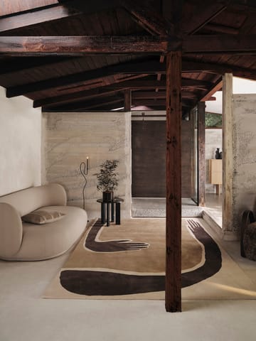 Pose rug - Coffee-off white, 200x300 cm - Ferm Living