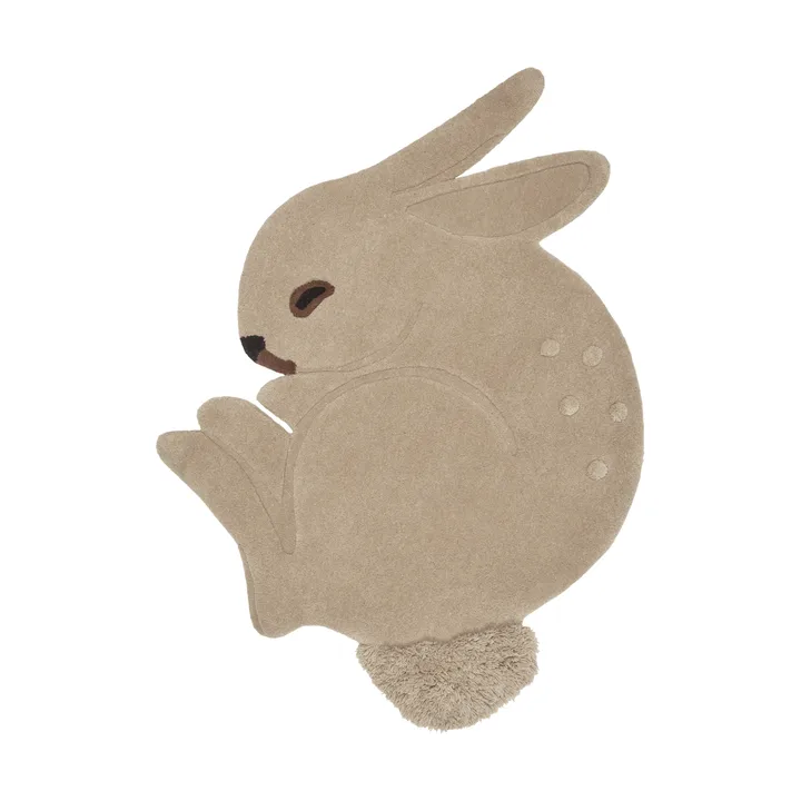 Rabbit tufted rug - Cashmere, 88x120 cm - Ferm Living