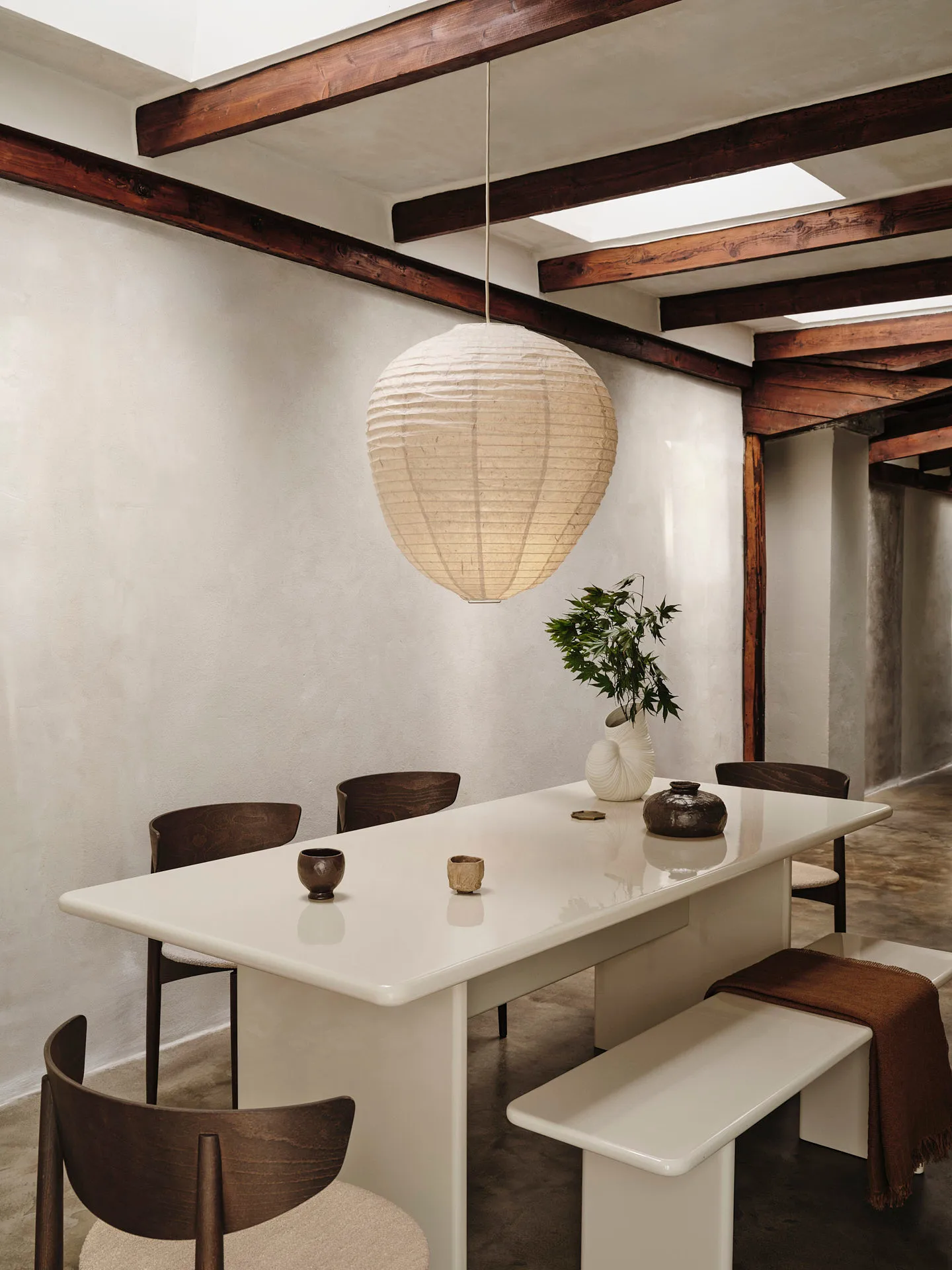 Rink bench 140 cm, Eggshell Ferm Living