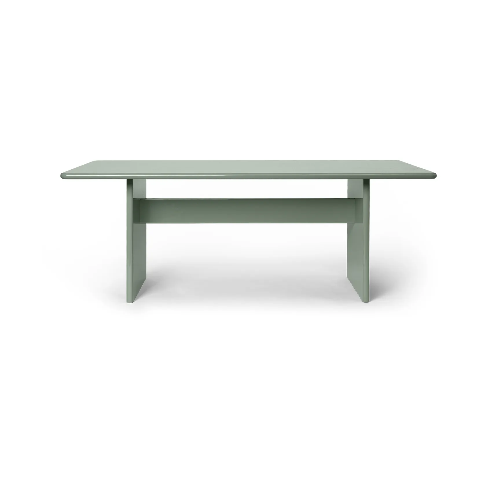 Rink dining table small 200x90x74 cm, Tea green Ferm Living