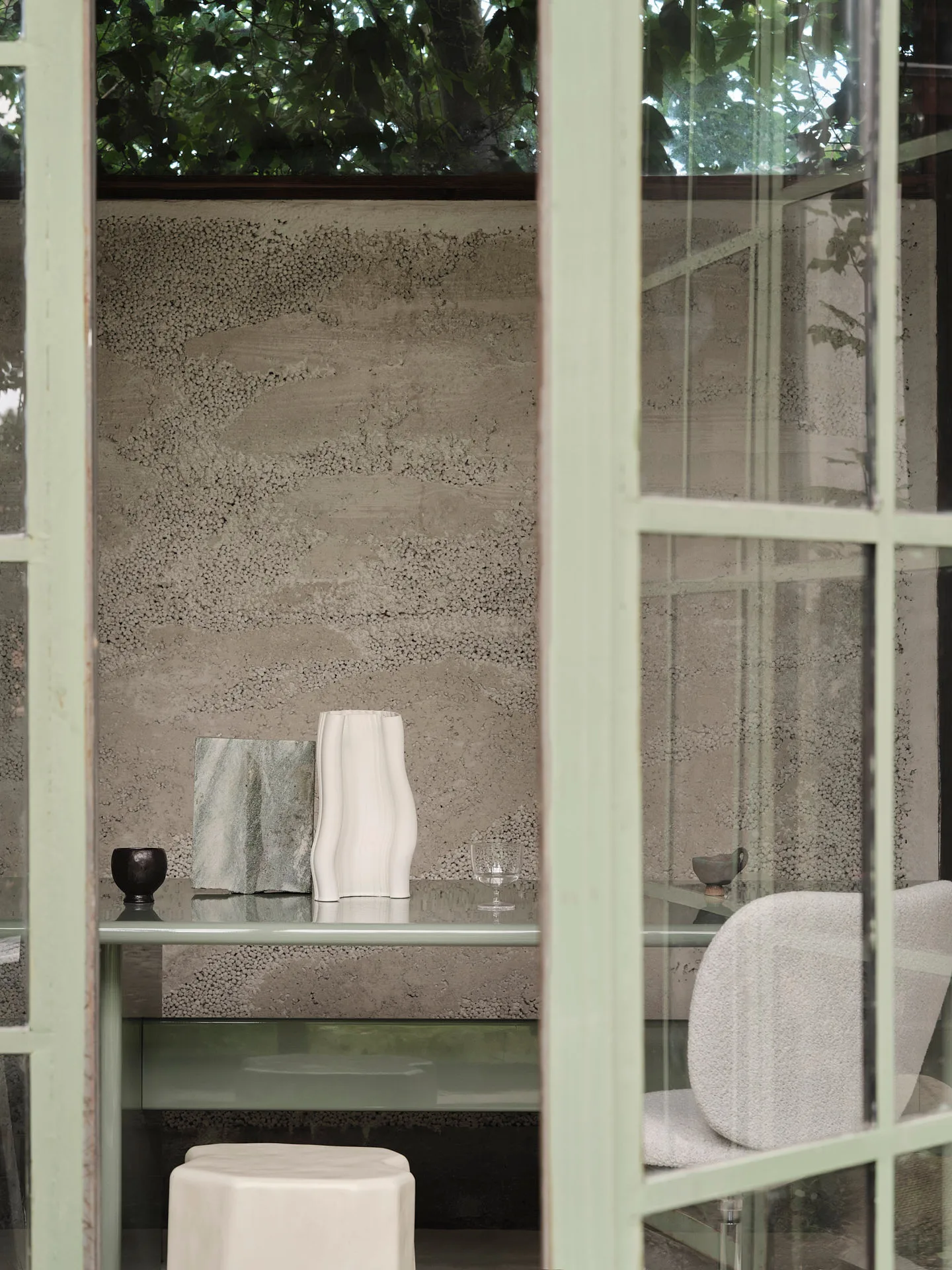 Rink dining table small 200x90x74 cm, Tea green Ferm Living