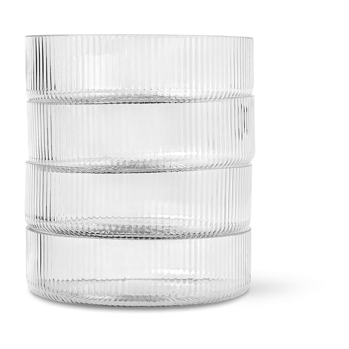 Ripple breakfast bowl 4-pack, clear Ferm Living