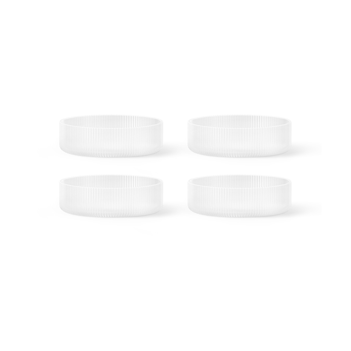 Ripple breakfast bowl 4-pack - Frosted - Ferm Living