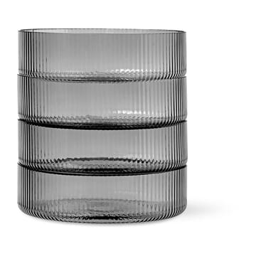 Ripple breakfast bowl 4-pack - smoked grey - Ferm Living