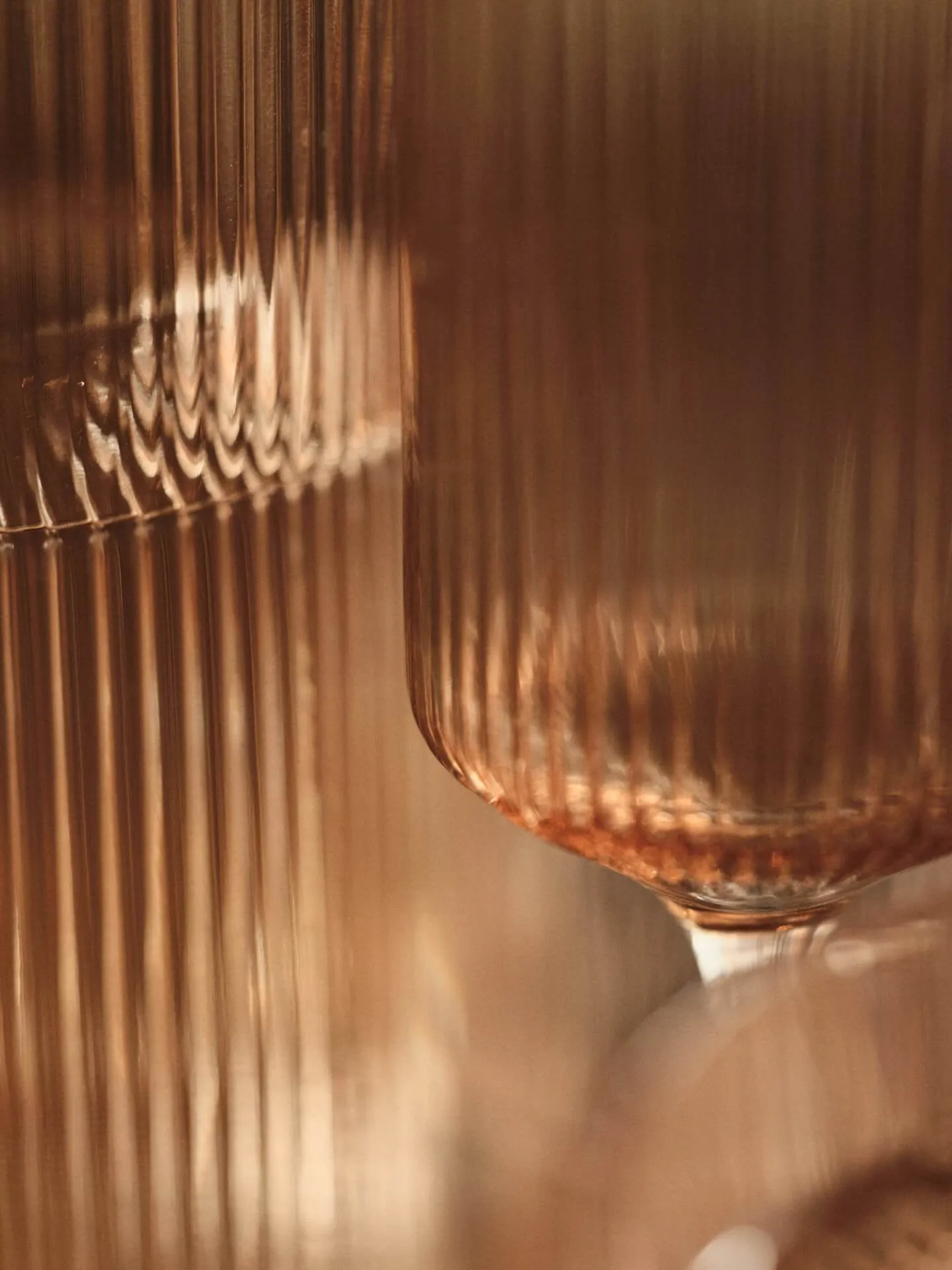 Ripple Champagne flutes champagne glasses 15 cl 2-pack, Blush Ferm Living